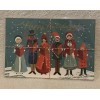 10 Pc Rifle Paper Co HAPPY HOLIDAYS NOEL CAROLERS Postcards