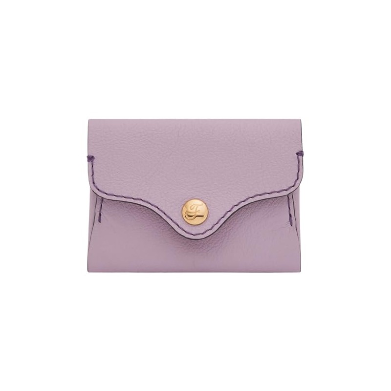 Fossil Heritage Leather Credit Card Holder 10cm, lavender, Elegant