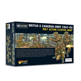 Warlord Bolt Action British & Canadian Army 1943-1945 Starter Set 1:56 WWII Military Table Top Wargaming Plastic Model Kit 402011021