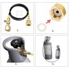 Upgraded CO2 Tank Refill Adaptor Transfer Hose，for large CGA320 CO2