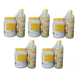 Gentilis  5 Gentil Oxide Polvo Decolorante White 350g + Revelador Tono Blanco