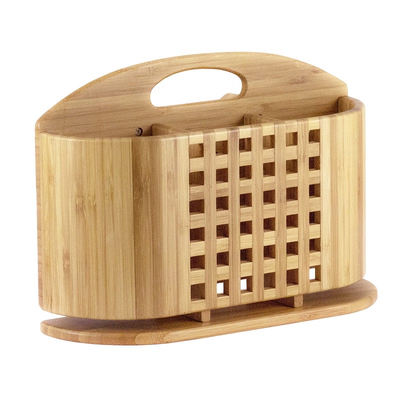 Totally Bamboo "Eco" Utensil, Flatware and Cutlery Drying Caddy for