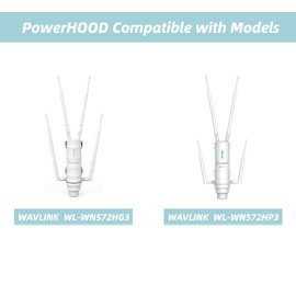 PowerHOOD 24V AC/DC Adapter Compatible with WAVLINK AC1200 High Power Outdoor Weatherproof WiFi Range Extender WN572HP3 WL-WN572HP3 WN572HG3 WL-WN572HG3 24 Volt Power Supply Cord Charger Cable PSU