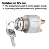 Universal Ignition Switch Lock Cylinder with Keys Aluminum Alloy Replacement