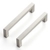 Ravinte 15 Pack 5 Inch Kitchen Square Cabinet Handles Satin