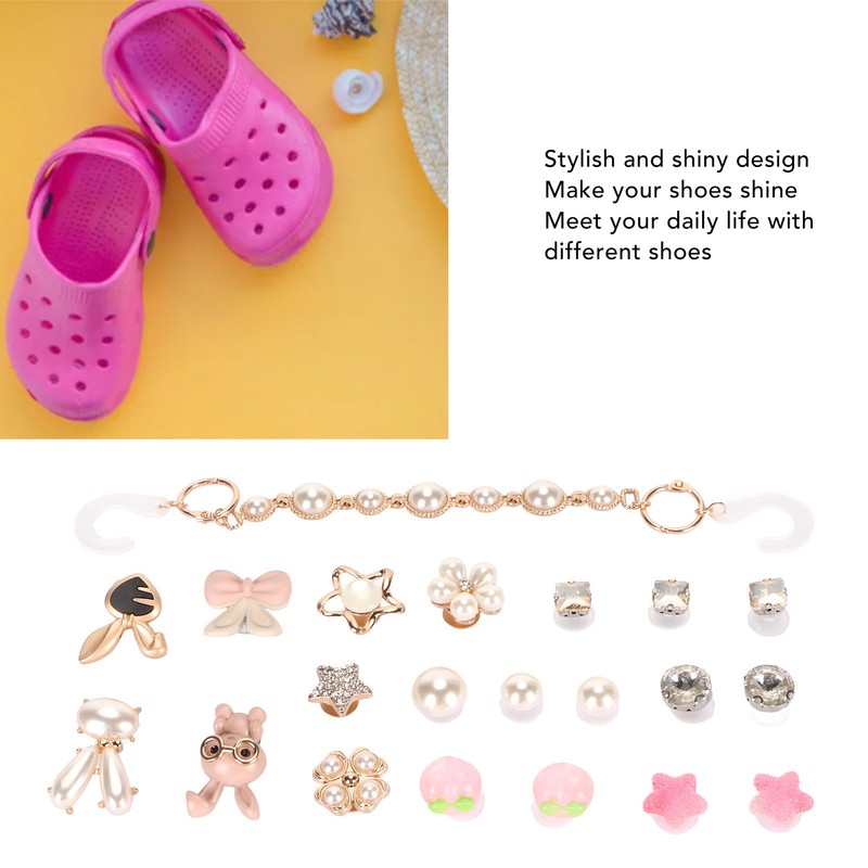Decorative Shoe Clips Fashionable Shiny Elegant Removable Shoe Decoration Accessory