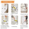 CDDUOLA Toilet Safety Rails, Heavy Duty Foldable Handles, Stand Alone