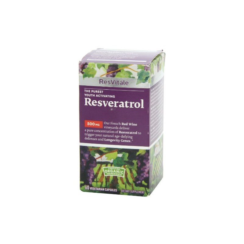 ResVitále Resveratrol 500 mg, 60 cápsulas