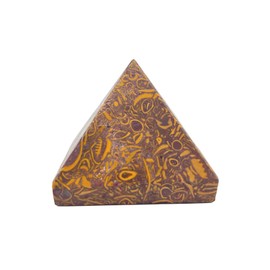 GEMSCITE Mariyam Pyramid Crystal Healing Stones - 2" Great Pyramid Figurine of Natural Stone Pyramid for Meditation, Reiki, Chakra Balancing, Crystal Pyramids Handcrafted
