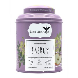 Tea People Energy, Loose Leaf Herbal Tea In A Tin Caddy, 125 g