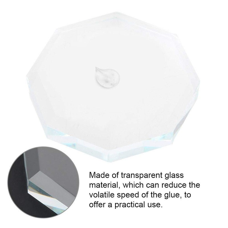Eyelash Glue Holder, Glass Eyelash Extension Glue Holder Eyelashes Gropper