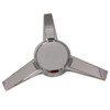 BB Auto New 3-Bar Spinner Chrome Wheel Hub Center Cap