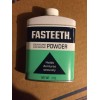 Vintage 1970's Fasteeth Denture Adhesive Powder Vick NY *New Old