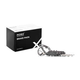 RIDEX Brake Pad Set Brake Blocks Brake Stones Set Rear Prepared for Wear Warning Indicator with Wear Warning Contact ECE-R90 402B1338