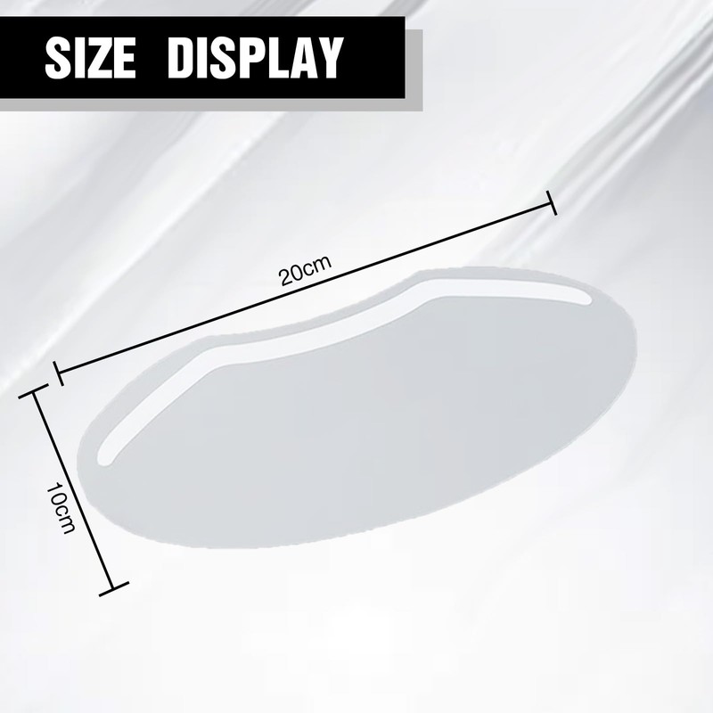 QIYUDA 100 Pcs Clear Shower Face Shield, Shower Visor Eye