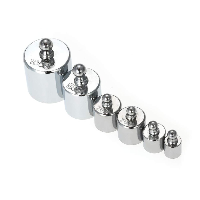 6pcs Weight 5g 10g 2x20g 50g 100g Grams Precision Calibration
