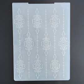 NZJ Abstract Frame Grid Line Baby Pattern Plastic Embossing Folders for Card Making Scrapbooking and Other Paper Crafts (Frame)