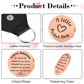 Teen Boy Valentines Day Gift For Teen Girl Valentines Gift Motivatation Gift Pocket Hugs Inspirational Gifts For Daughter Son Kindergarten Easter Basket Stuffers For Teens 2025 Grad Gifts Rose Gold