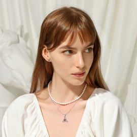 Bestyle Sterling Silver Celtic Cross Stud Earrings with July Birthstone Ruby Women Crystal Earring Dainty Celtic Earring Synthetic Heart Gemstone Stud for Women