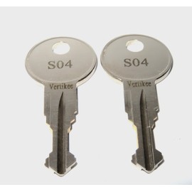 Boxlink Truck Lock Cleat Keys Cut from S01 to S20 ILCO Keys for Ford F150 F250 F350 Tie Downs. Dark Engraved to The Number You Choose. U.S. Seller - Made in U.S.A. (S03)