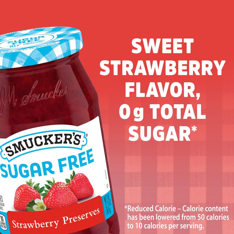 Smucker's Sugar Free Strawberry Preserves, 12.75 Ounces