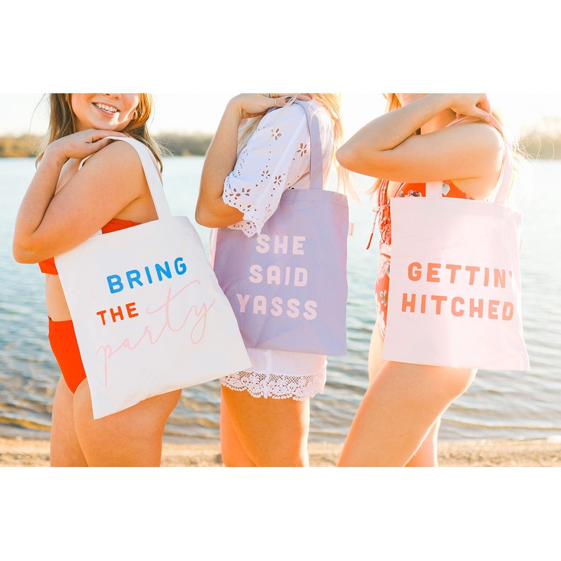 Pearhead She Said Yasss Tote Bag, Giftable Collection, Christmas Stocking