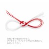 Red and White Mizuhiki Set of 5, 17.7 inches (45