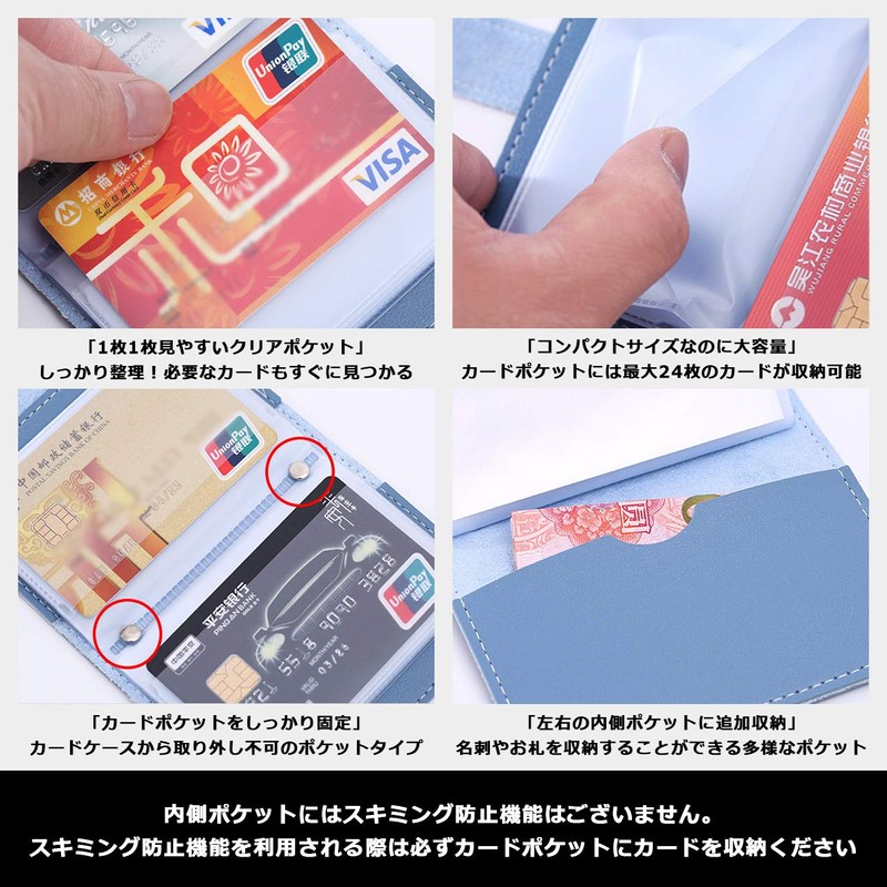 VOLAN Card Case, Skimming, Magnetic Prevention, RFID Block, 24 Card