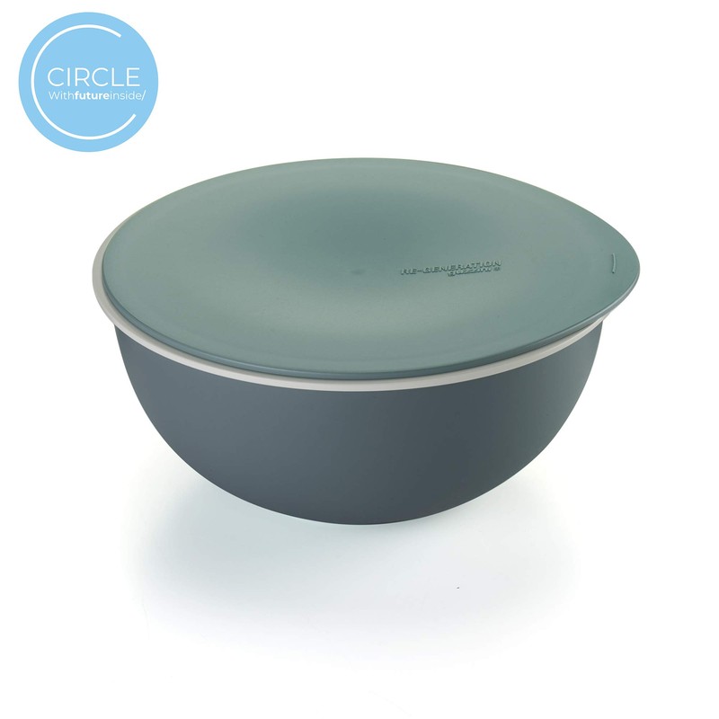 Guzzini - Re-Generation, Round Bowl with Lid (L) - Sage,