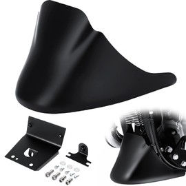 Front Spoiler for 2004-Up Sportster, Motorcycle Fairing Front Chin Spoiler Cover Lower Cowl for Harley Davidson Sportster XL Iron 883 1200 Forty-Eight Seventy-Two Superlow Roadster (Matte Black)