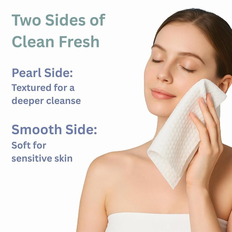 Freshist 프레시스트 프레시 타월 일회용 페이스 타월, 메이크업 제거 &