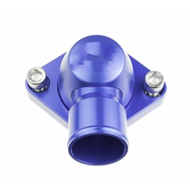 Red Horse Performance Water Neck 1.25In Hose | For Chevy V8 All Engine | Aluminum | Blue