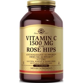 Solgar Vitamin C 1500 mg with Rose Hips Tablets - Pack of 180