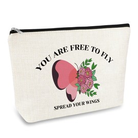 Butterfly Gifts for Women Makeup Bag Inspirational Gifts for Her Girls Cosmetic Bag Butterfly Lover Gift Butterflies Themed Travel Toiletry Bags Birthday Graduation Gifts for Mom Wife Daughter Friend
