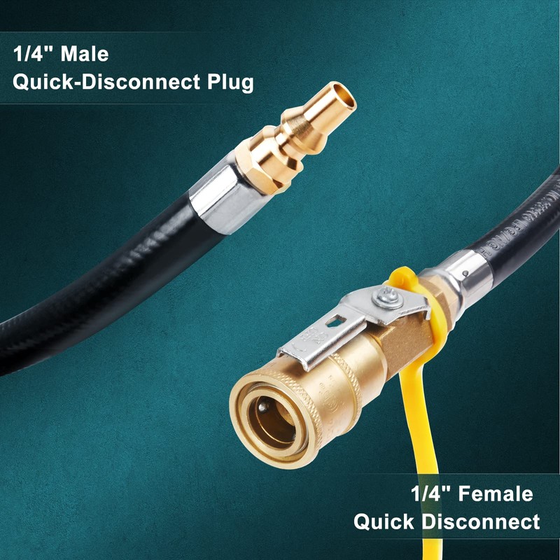 GASPRO 12ft RV Propane Quick Connect Hose - Low Pressure
