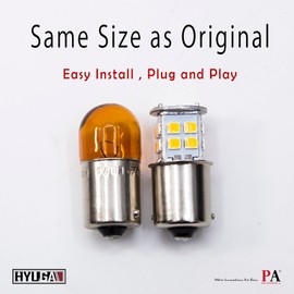 Y-22 LED Rear Indicators Turn Signal Light Amber Bulb compatible with Alfa Romeo Gulietta (Anti Hyper Flash)-(Pack of 2)