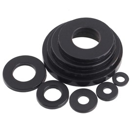 Liovns Mdingbao-Flat Washers Black Plastic Nylon Washer Plated Flat Spacer Washer Seals Gasket Ring M2 M2.5 M3 M4 M5 M6 M8 M10 M12 M14 MM16 M18 M20, Corrosion and Durable