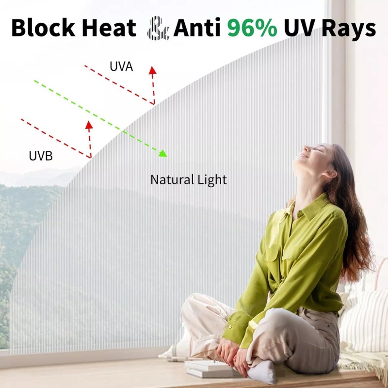 MINI BOXX Pelicula Para Ventanas Baño Privacidad 3d Decoracion Pared