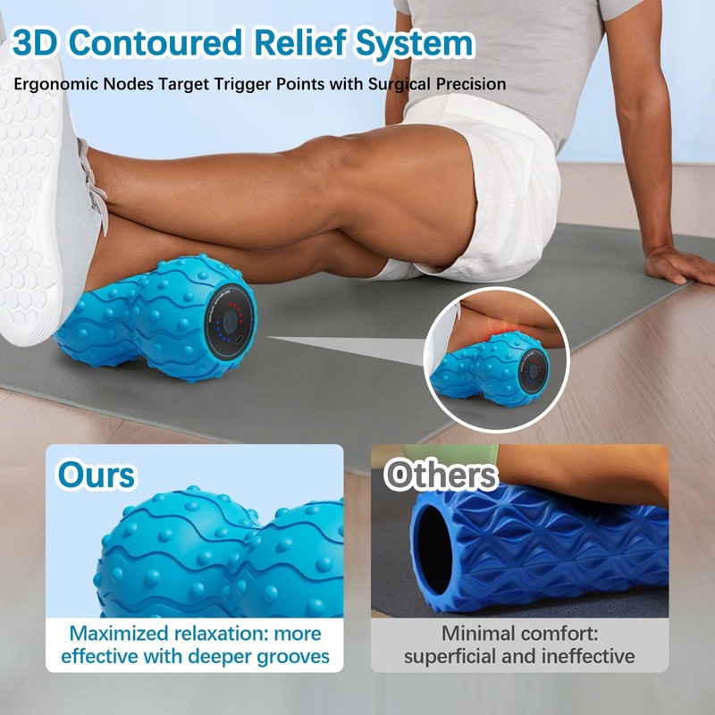 Peanut Massage Ball, Multifunction Vibrating Massage Ball with Five Gears
