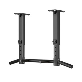 Wall Mounted Pull-Up Bar for Home Gym, Adjustable Multifunctional Fitness Equipment with 4 Grip Positions - Perfect Strength Training Bar for Pull Up & Core Workouts in Office/Apartment/Dorm (Black Beam Top Design)