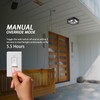 Motion Sensor Outdoor Ceiling Light - Industrial Style, Flush Mount,