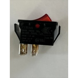 ARCOLECTRIC (BULGIN LIMITED) - Switch, DPST, 16A, 250V Red C1353VQNAM