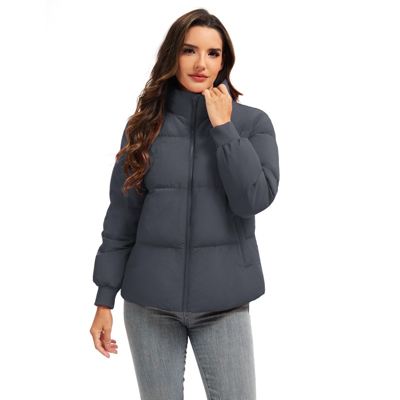 YUCOLEN Puffer Jacket for Women Warm Winter Coats Stand Collar