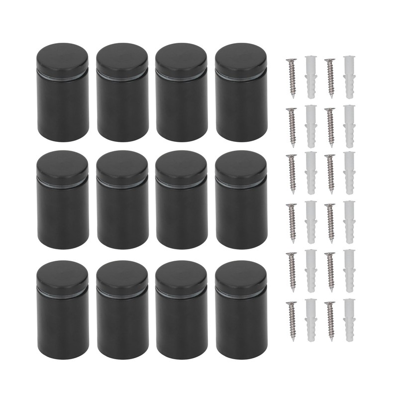 12Pcs Standoff Screws Stainless Steel Wall Mount Advertising Holder Acrylic