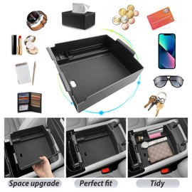 SKTU Central Armrest Organiser Compatible with Hyundai Tucson NX4 2025 Electronic Circuit Storage Box for Centre Console Armrest with Non-Slip Pad
