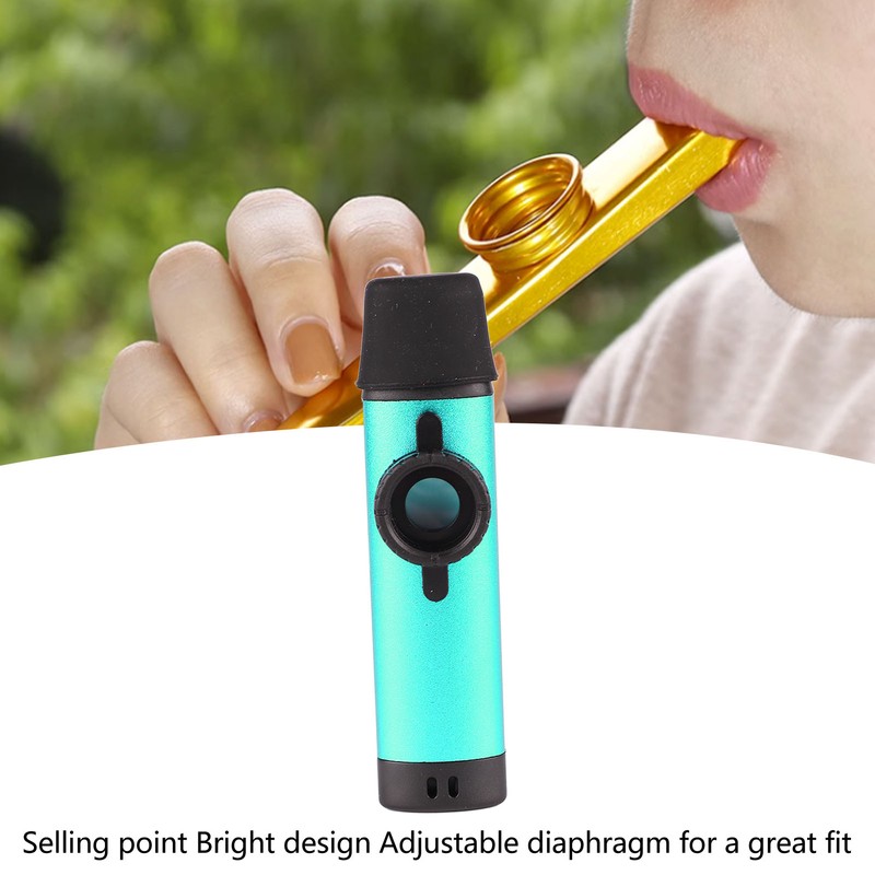 Kazoo Professional Aluminum Adjustable Tone Musical Instrument with 5Pcs Flute