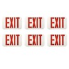 SPECTSUN LED 6 PACK Exit Sign with Battery Backup -Red