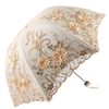 Honeystore Vintage Lace UV Sun Parasol Folding 3D Flower Embroidery