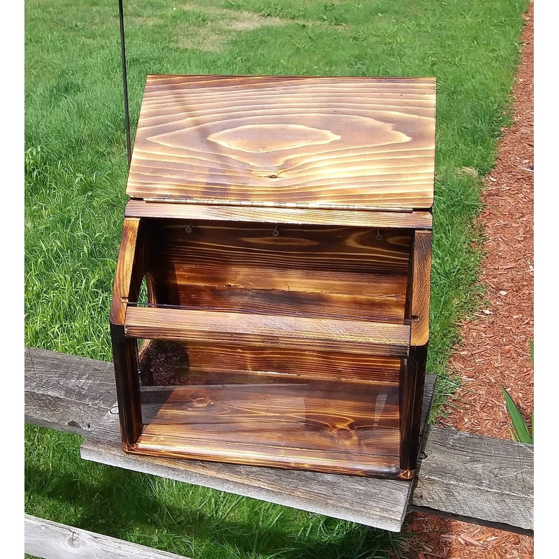 Very Large Fence or Tree Mount see Through Squirrel Feeder