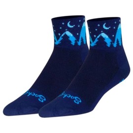 SockGuy Unisex Midnight 3in Ankle Athletic Cycling/Running Socks (US, Alpha, Large, X-Large, Regular, Regular, Midnight)